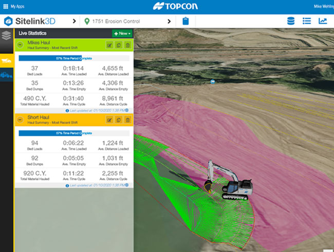Die Haul Truck APP von Topcon: Lkw-Nachverfolgung, Auftragszuweisung ...