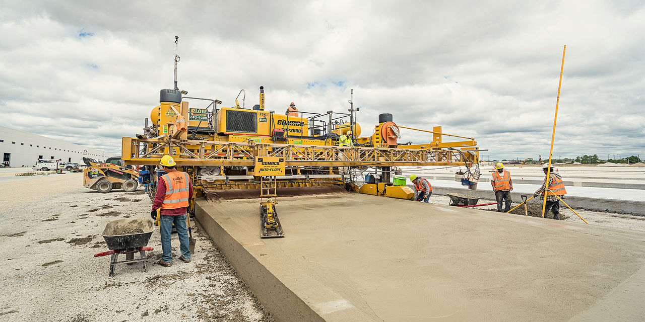 Aplicación para la pavimentación con hormigón