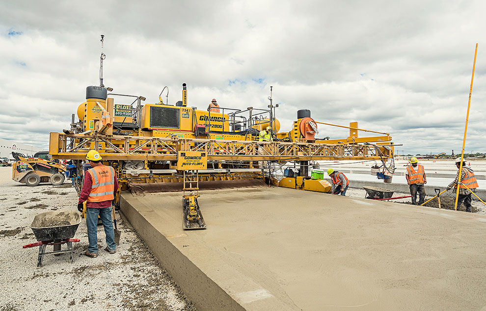 Pavimentación con hormigón