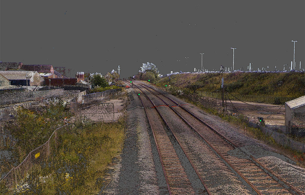 Point cloud railway